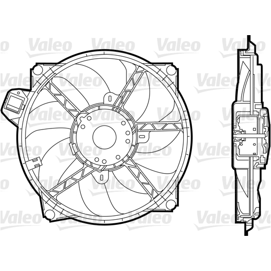 696376 - Ventilaator, mootorijahutus 