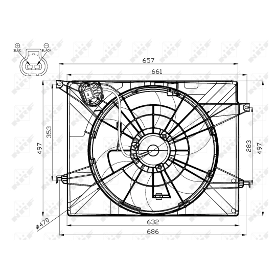 47561 - Fan, radiator 