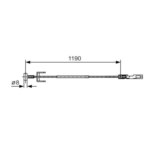 1 987 482 043 - Cable, parking brake 