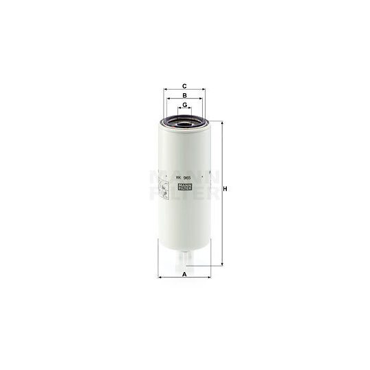 WK 965 x - Fuel filter 