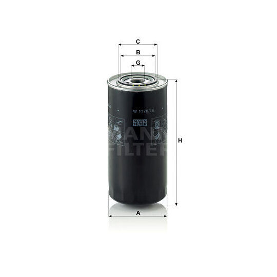 W 1170/16 - Oil filter 