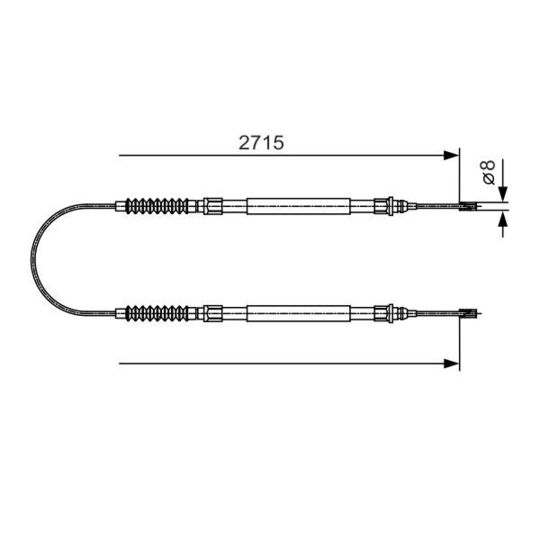 1 987 482 003 - Cable, parking brake 