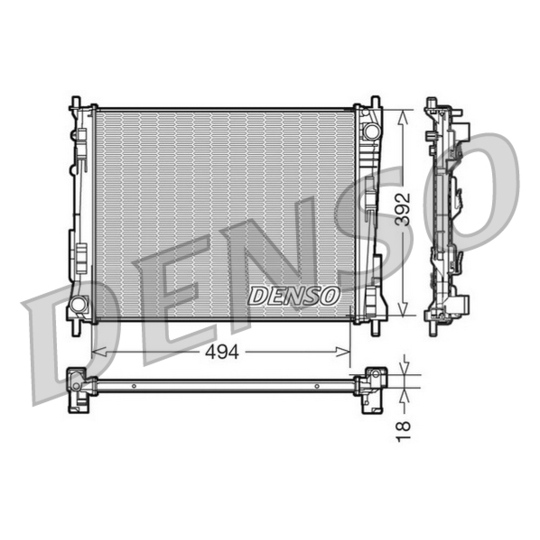 DRM23079 - Radiator, engine cooling 