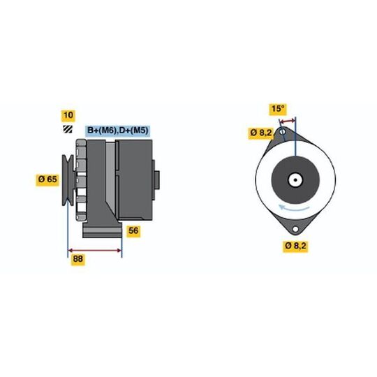 0 986 034 660 - Alternator 