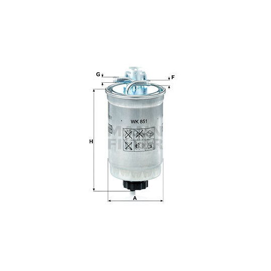 WK 851 - Fuel filter 