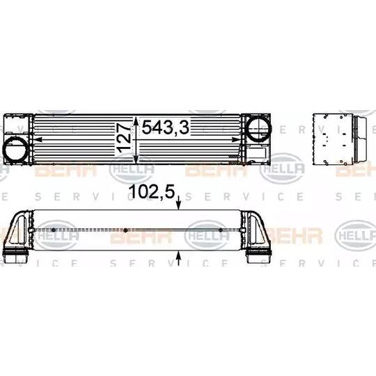 8ML 376 746-051 - Välijäähdytin 