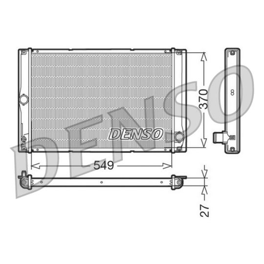 DRM50023 - Radiator, engine cooling 