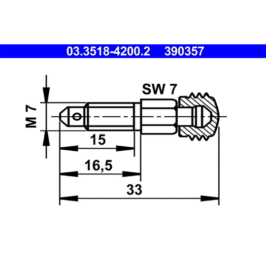 03.3518-4200.2 - Ventilationsskruv /-ventil 