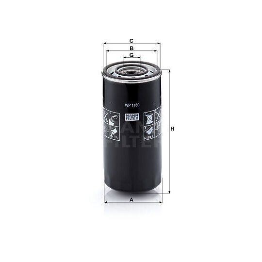 WP 1169 - Oil filter 
