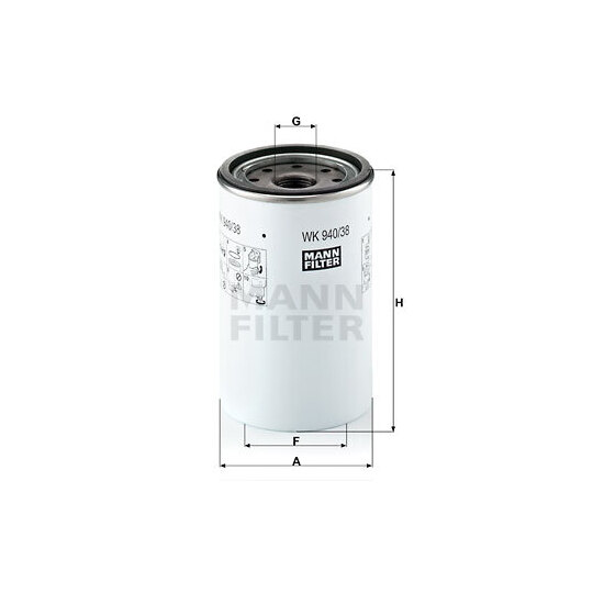 WK 940/38 x - Fuel filter 