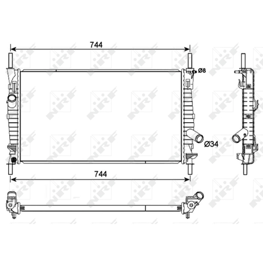 53111 - Radiaator, mootorijahutus 