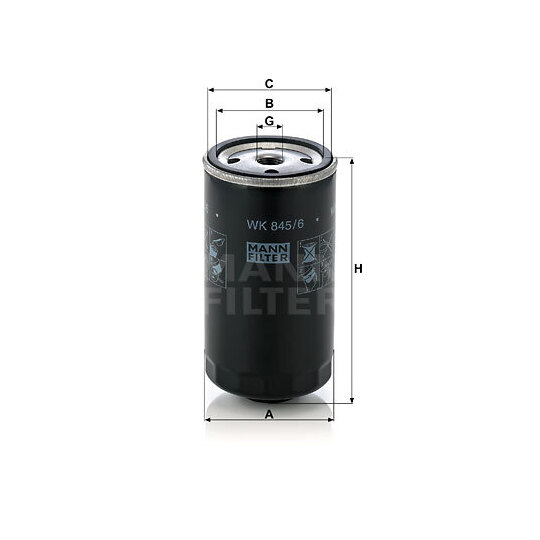 WK 845/6 - Fuel filter 