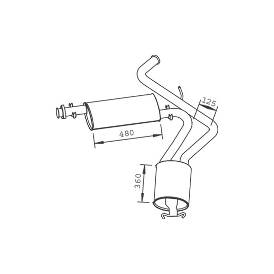 33321 - Middle-/End Silencer 