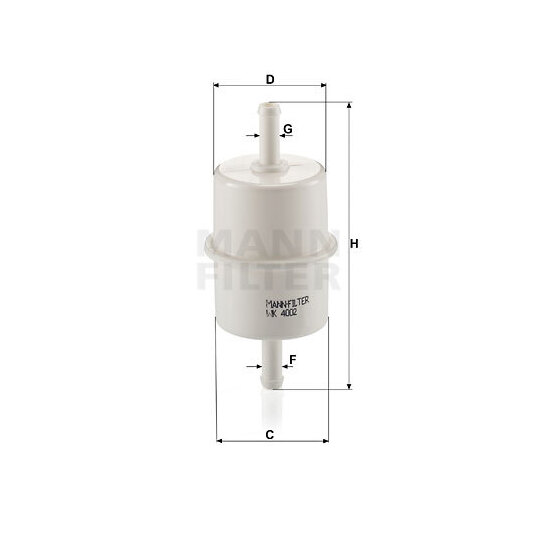 WK 4002 - Fuel filter 