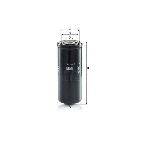WH 980/7 - Filter, operating hydraulics 