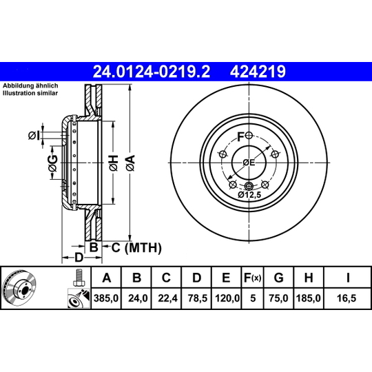 24.0124-0219.2 - Brake Disc 