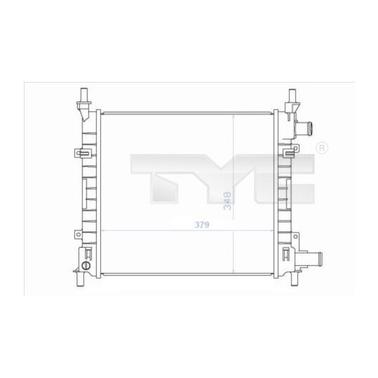 710-0043 - Radiator, engine cooling 