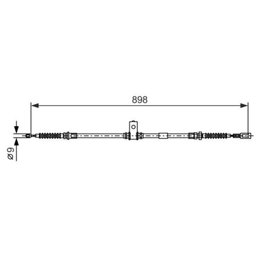 1 987 482 397 - Cable, parking brake 