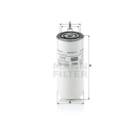 WDK 962/16 - Fuel filter 
