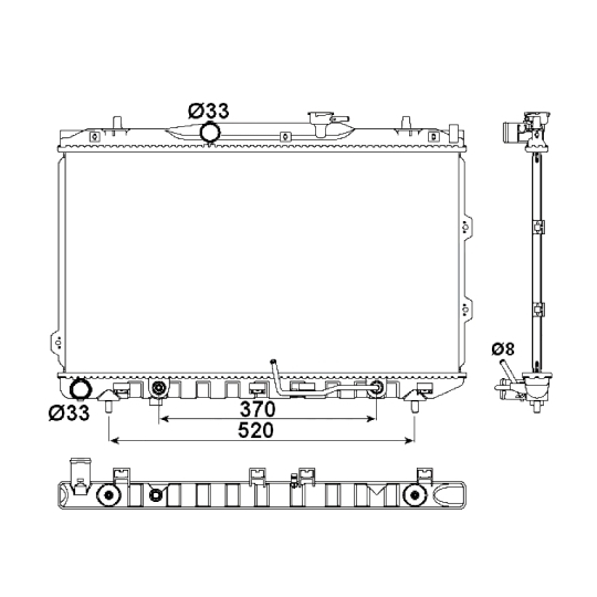 53162 - Radiaator, mootorijahutus 