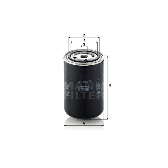 WK 940/19 - Fuel filter 