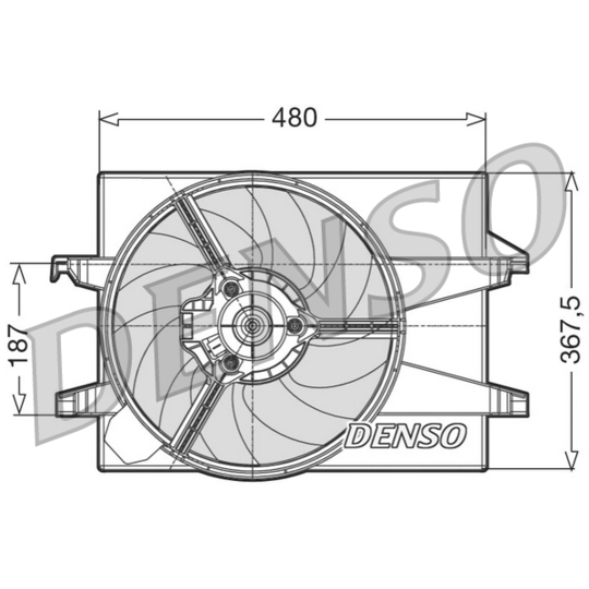 DER10002 - Fan, radiator 