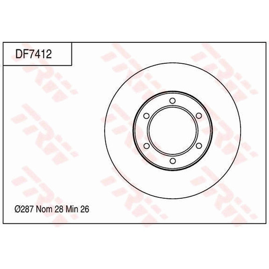 DF7412 - Brake Disc 