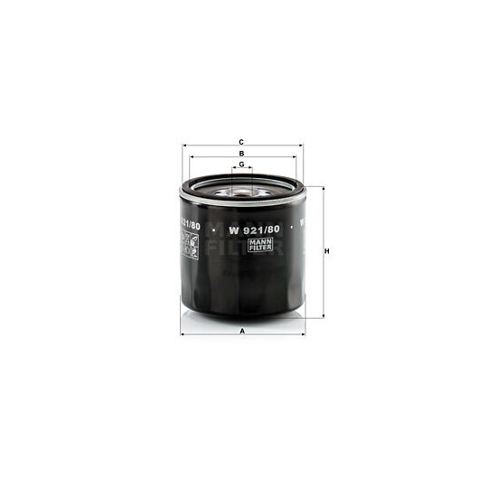 W 921/80 - Oil filter 