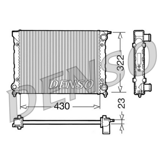 DRM32004 - Radiaator, mootorijahutus 