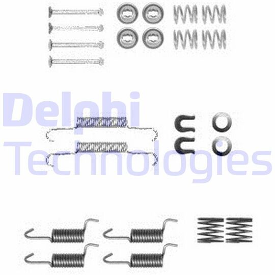 LY1367 - Accessory Kit, parking brake shoes 