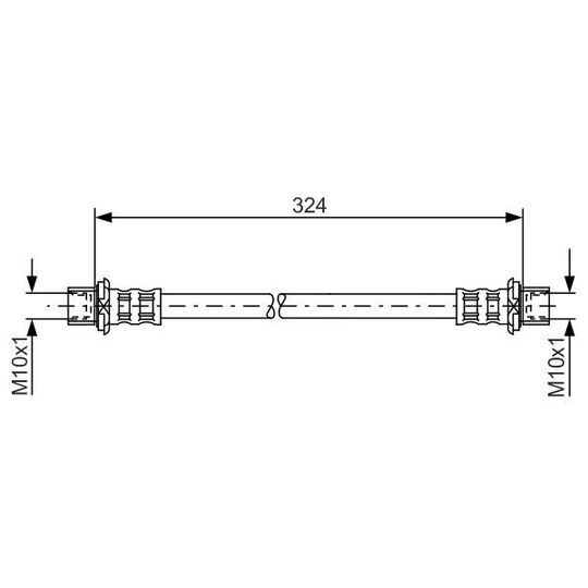 1 987 481 016 - Brake Hose 