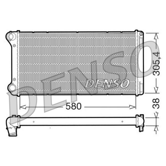 DRM09103 - Radiaator, mootorijahutus 