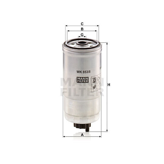 WK 853/8 - Fuel filter 