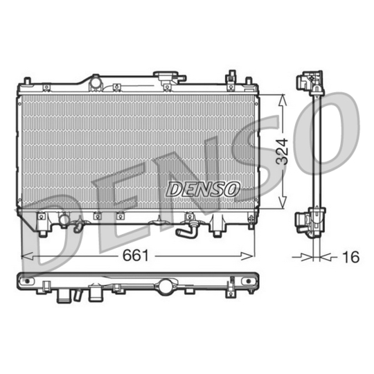 DRM50017 - Radiator, engine cooling 