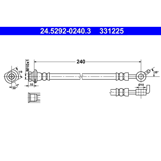 24.5292-0240.3 - Brake Hose 