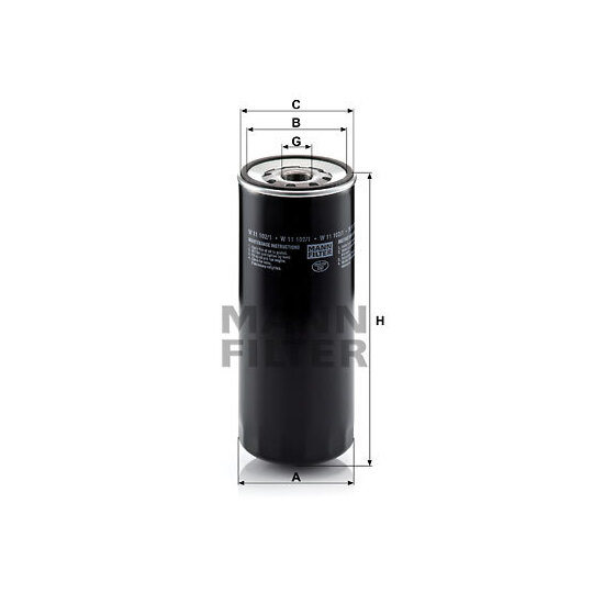 W 11 102/1 - Oil filter 