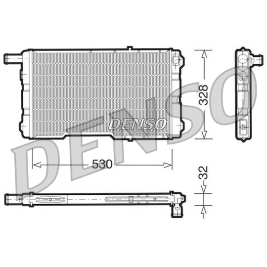 DRM25009 - Radiaator, mootorijahutus 