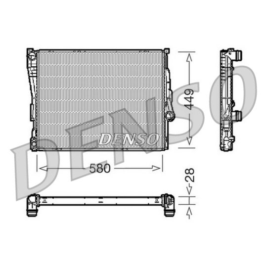 DRM05069 - Radiaator, mootorijahutus 