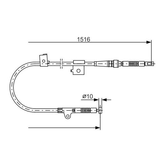 1 987 477 759 - Cable, parking brake 