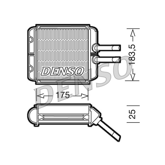 DRR08001 - Heat Exchanger, interior heating 