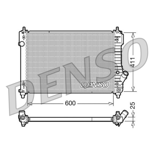 DRM15004 - Radiator, engine cooling 