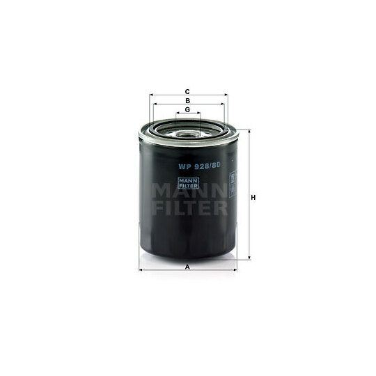 WP 928/80 - Oil filter 