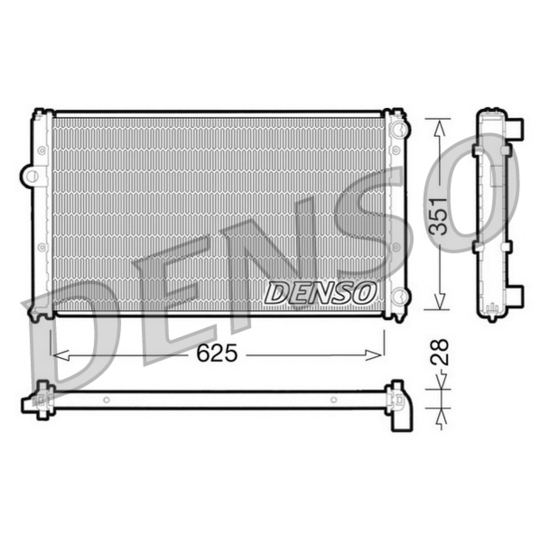 DRM26001 - Radiaator, mootorijahutus 