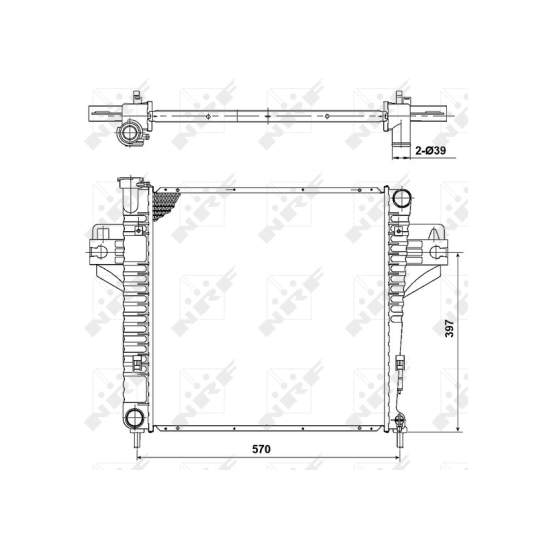 53182 - Radiator, engine cooling 