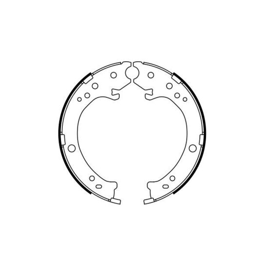 0 986 487 765 - Brake Shoe Set, parking brake 