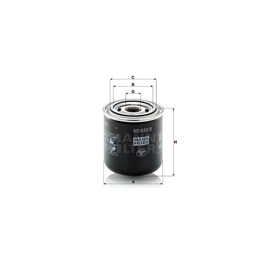 WD 920/3 - Hydraulic Filter, automatic transmission 