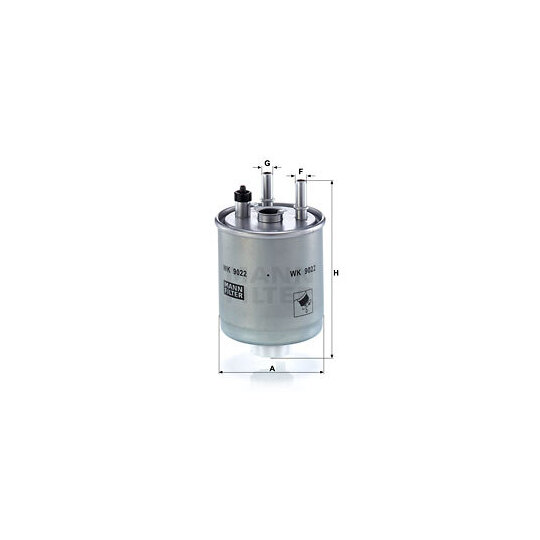 WK 9022 - Fuel filter 