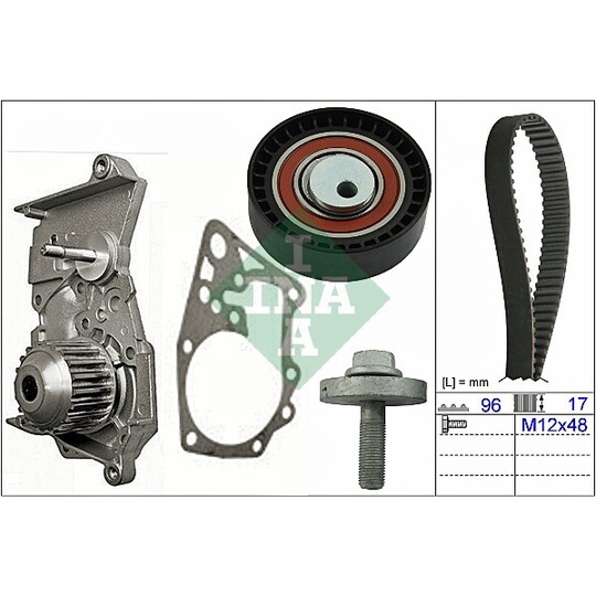 530 0604 30 - Water Pump & Timing Belt Set 