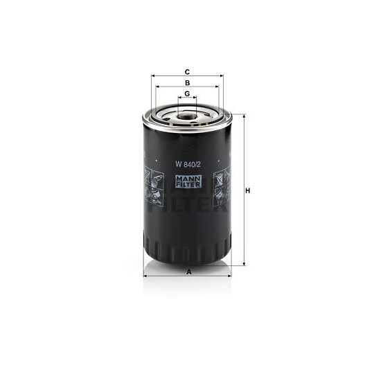 W 840/2 - Oil filter 