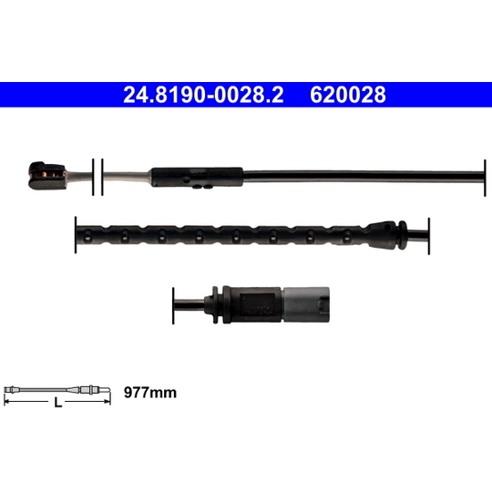 24.8190-0028.2 - Warning Contact, brake pad wear 